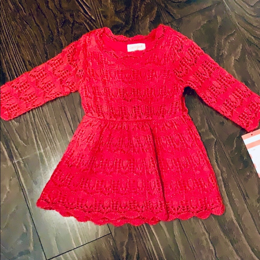 Red holiday dress